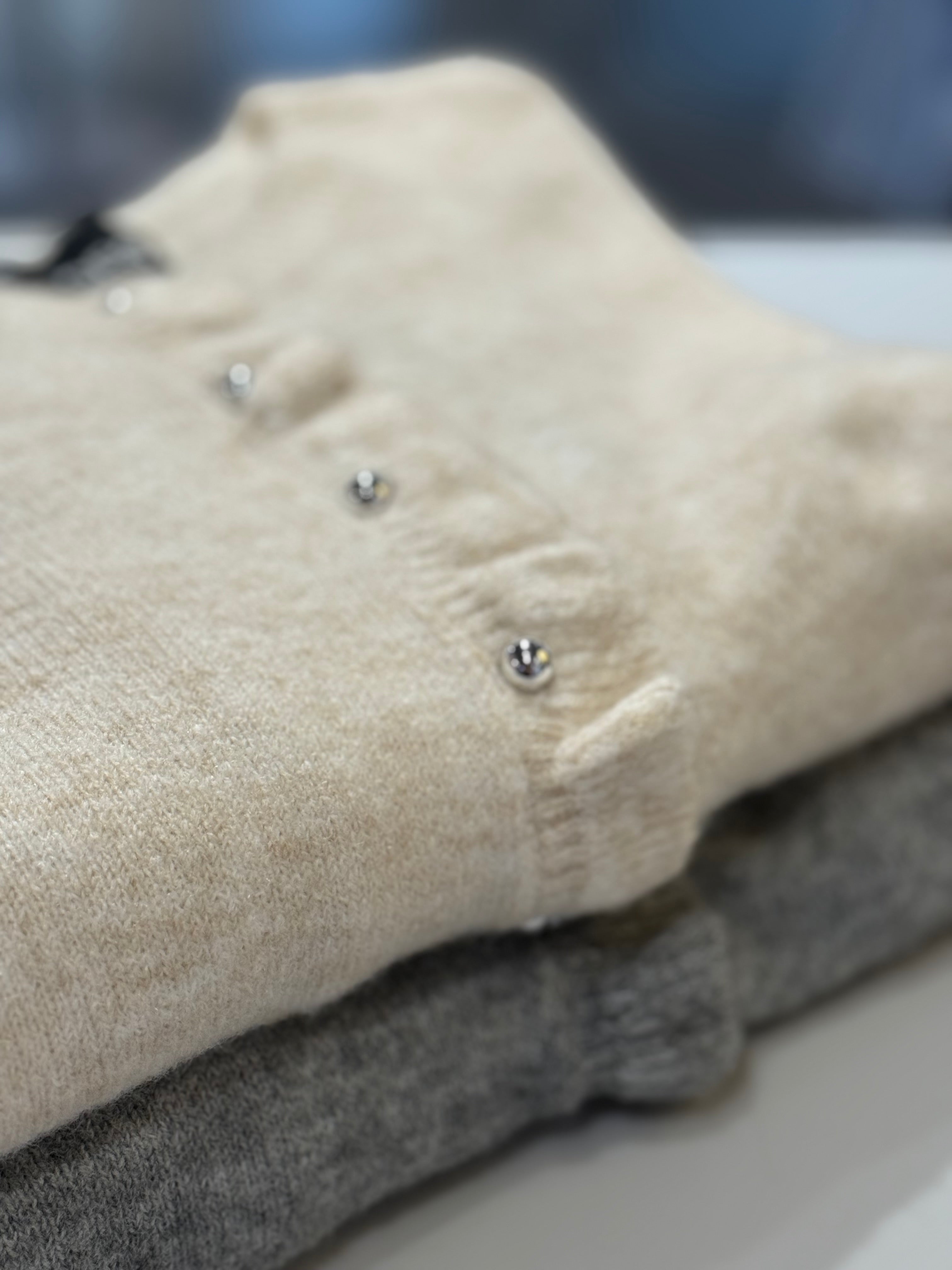 PCLYDIA Knit Cardigan - Birch